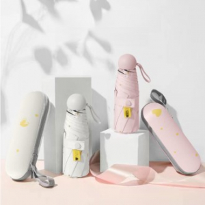 로페리아 0190236 5단 미니 하트 마카롱 캡슐 우양산 암막코팅 UPF50+