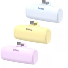 타이탄 도킹형 일체형 미니 보조배터리 5000mAh C타입, 8핀