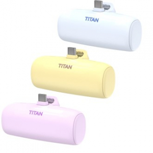 타이탄 도킹형 일체형 미니 보조배터리 5000mAh C타입, 8핀