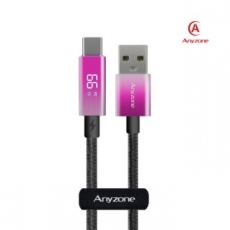애니존 66W 초고속충전 오로라패브릭 LCD 케이블 1.2M UTC
