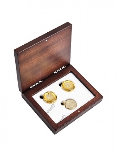 금판지 볼마커 클립 고급 원목케이스 골프세트 - W14 #2