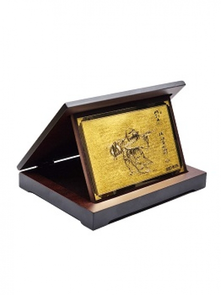 금판지 달마도A 상패 고급 원목케이스 - W12 #2