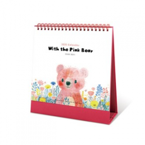 탁상달력 위드 더 핑크베어 180x200 캘린더