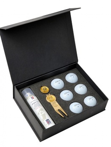 금판지볼마커 클립 금판지 잔디보수기 썬스프레이 골프공 (타이틀리스트 PRO V1)6구 골프세트 - S2 #2