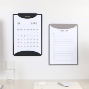 하프문 클립보드 메뉴판 고급가죽 // 국내생산