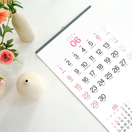 벽걸이달력 모눈 캘린더 380x700 카렌다 #3