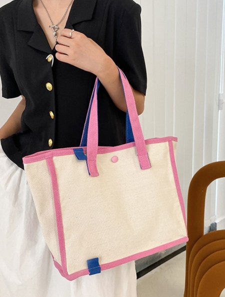 여성에코백 이쁜에코백 학생천가방 패치포인트에코백 가벼운대용량가방 #2