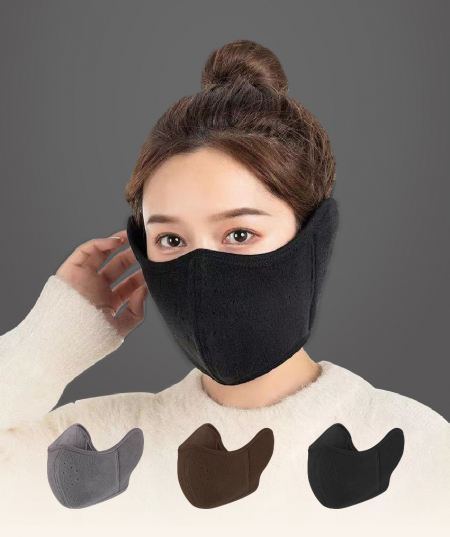 겨울마스크 귀도리마스크 귀마개마스크 방한마스크 마스크귀마개일체형 #2