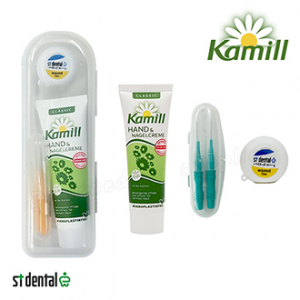 센스케어11호 카밀핸드크림 치실 치간칫솔 2p 케이스 미니 구강세트