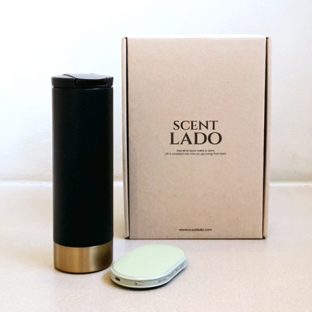 센트라도 레빗 프리미엄 손난로 보조배터리 + 벅스로얄 텀블러 세트 #2