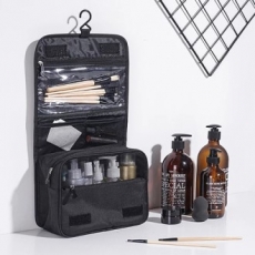 대용량 멀티 파우치 걸이형 여행용화장품 세면 워시백 사각 브러쉬 수납