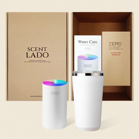 센트라도 레빗 워터케어 미니가습기 + 로하스 텀블러 세트 #4