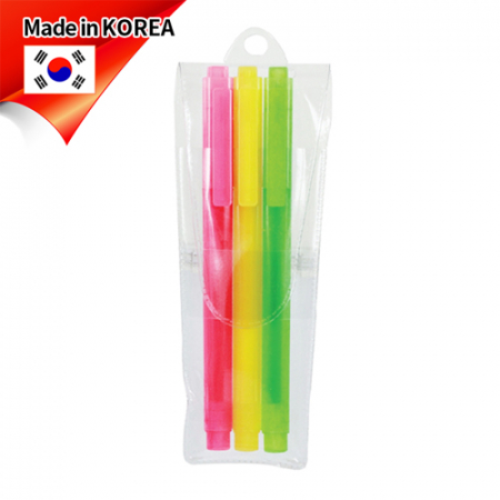스타사각형광펜3P 반투명 // 선명한색상 // 국산 #3