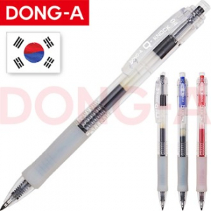 동아 Q 노크 투명 볼펜 0.4mm