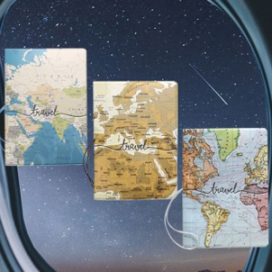 세계지도 여권케이스 지갑 해외여행커버