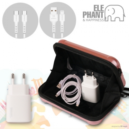 해피니스 엘리펀트 스피드 업 고속 충전 케이블 어댑터 세트 #2