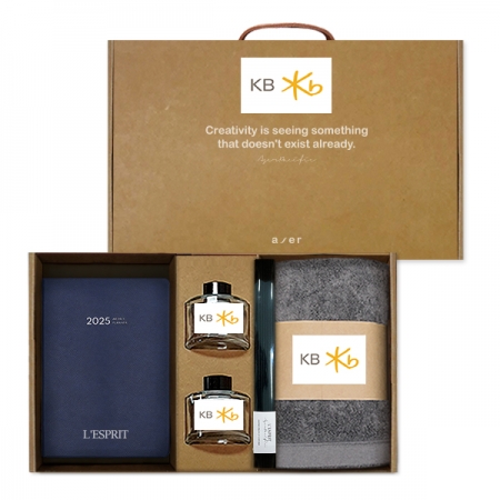 레스쁘리 프리미엄 다이어리 세트 E (AP15 다이어리 + 디퓨저 120ml 2p + 타올) #3