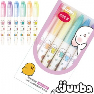 자바쭈바 프렌즈쭈바 베이비마일드 형광펜 6색세트