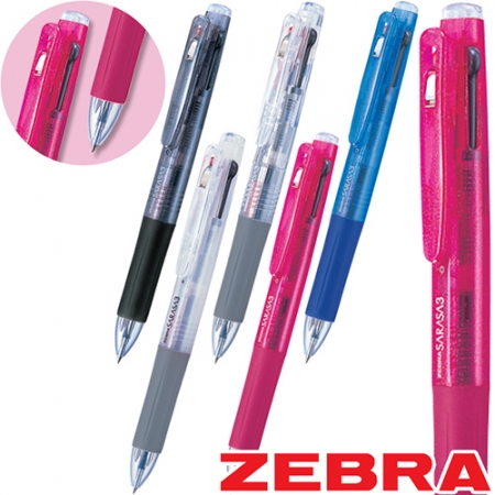 제브라 사라사 3색 볼펜 0.5mm //바인더클립 #2