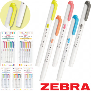 제브라 마일드 형광펜 5색세트 // 빠른건조