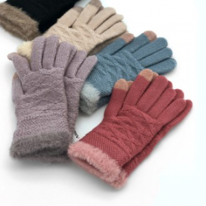 여자 니트 퍼 터치 장갑 K49, 니트 장갑, 스마트폰 장갑