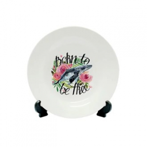 아르덴 10인치 화이트 접시 // 풀컬러 인쇄 무료