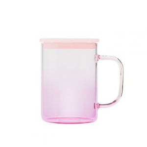 아르덴 450ml 그라데이션 유리텀블러 핑크 // 풀컬러 인쇄 무료