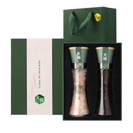 천복 242 고급 히말라야 핑크솔트 블랙페퍼 선물세트 히말라야 핑크소금 히말라야솔트 블랙페퍼 통후추 그라인더 리필소금 명절선물 추석선물 기념품 답례품 #3