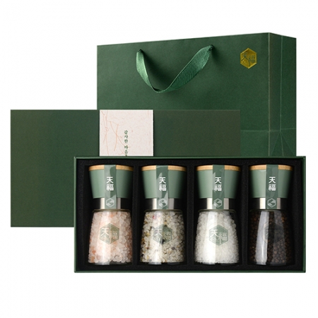 천복 204HW 고급 히말라야 핑크솔트 허브솔트 화이트솔트 블랙페퍼 선물세트 히말라야핑크소금 히말라야솔트 허브소금 쉐프소금 화이트소금 블랙페퍼 통후추 그라인더 리필소금 명절선물 추석선물 기념품 답례품 #3