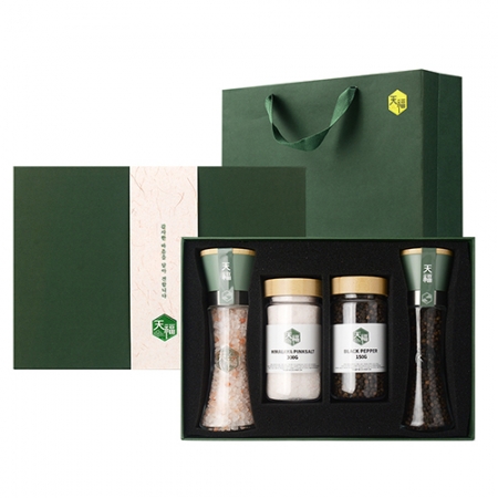 천복 244 히말라야 핑크솔트 블랙페퍼 선물세트 히말라야 핑크소금 히말라야솔트 블랙페퍼 통후추 그라인더 리필소금 명절선물 추석선물 기념품 답례품 #3