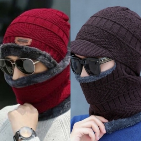 겨울넥워머 비니 넥워머세트 방한용품 털모자 목토시 #2