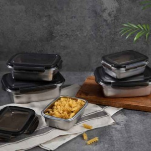 테루츠 스텐 푸드 컨테이너 세트 5종