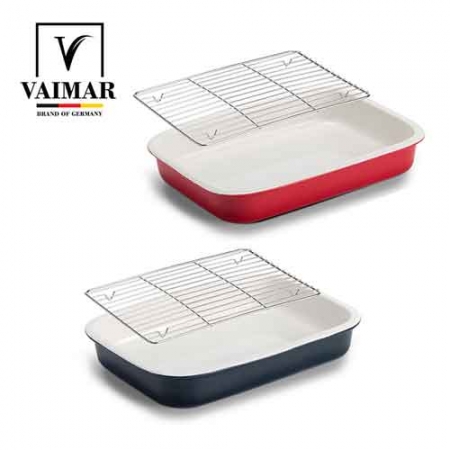 [바이마르]  세라믹 사각트레이 세트 1호  (레드/네이비) #2