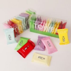 휴대 여행용레인보우 압축타월 14pcs