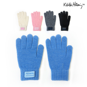 키스해링 울니트 핑거홀 장갑
