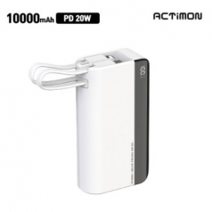 엑티몬 20W 고속 미니 보조배터리 10000mAh (C+8 PIN)