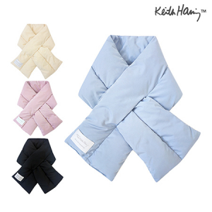 키스해링 히든포켓 패딩 머플러