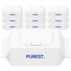 퓨어스트 라이트 초순수 플레인 아기물티슈 캡형