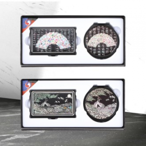 전통기념품 알루미늄 경량 명함케이스 손거울세트