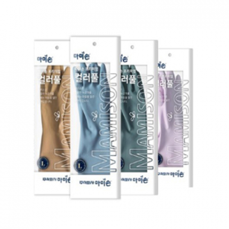 마미손 컬러풀 고무장갑 튼튼 장갑 #2