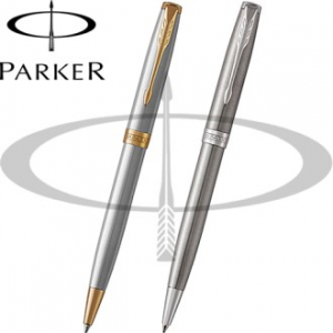 파카소네트스텐레스스틸볼펜 2중 홈라인 마감