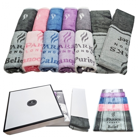 팍스 런던 수건세트-12종 189g10장, 266g2장 // 고급케이스포장, 스티커부착가능 #2