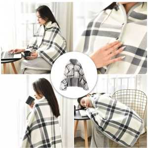 극세사 담요  단추 망토담요 무릎담요 방한용품