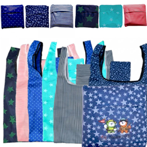 패턴형 접이식 장바구니 포켓 가방 시장바구니