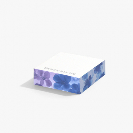 유성 점착메모지 측면컬러인쇄 100x100 200매 #3