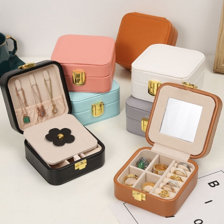 M013 미니 액세서리 돌반지보관함 주얼리함 보석함 여행용 악세사리케이스 인쇄 #2