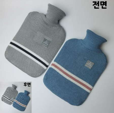 니트커버 보온주머니 휴대용 보온 물주머니 찜질주머니 대용량 2000ml d066 #3