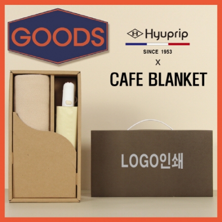 협립 3단 53 암막 야옹이 완전자동 우양산 + 카페담요1P 굿즈용세트 #2