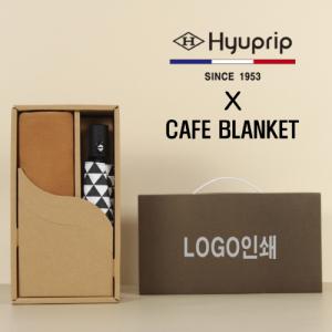 협립 3단 미니 스타 앵글 완전자동 우양산 + 카페담요 1P 세트