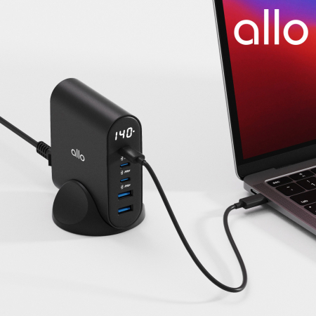 알로코리아 140W GaN 프로 PD PPS 초고속 5포트 멀티 충전기 UC5140GPD #4